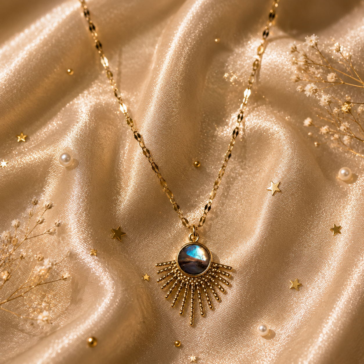 Kette „Strahlenamulett“ Universum